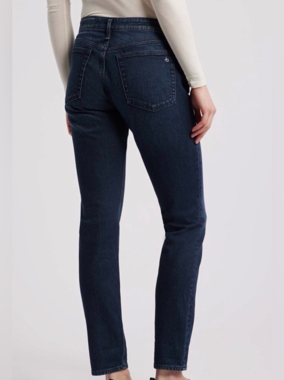 Rag & Bone Dre Low Rise Slim Denim Boyfriend Jeans Women's Size 27 EUC